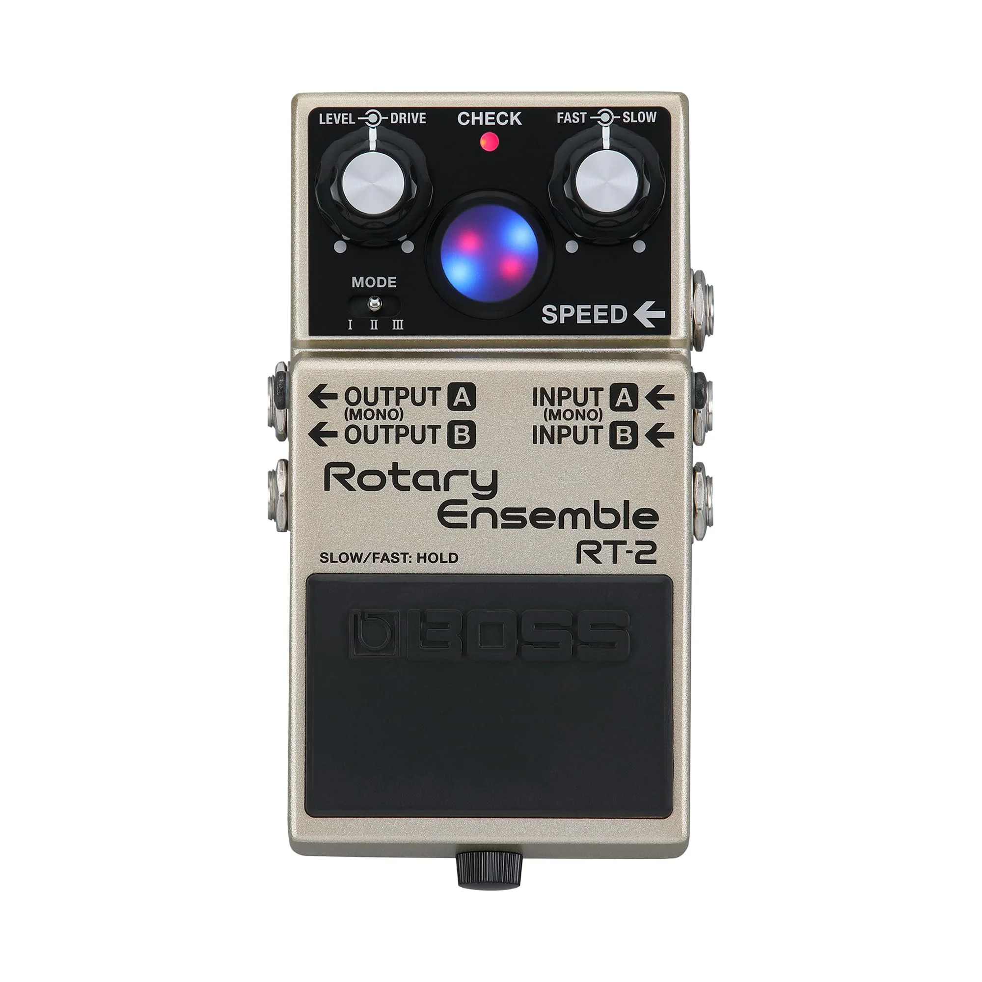 BOSS RT-2 | Compact Rotary Ensemble Pedal | Authentic Rotary Speaker Sounds | Tailored for Guitars & Keyboards | 3 Versatile Modes | Multiple Mod FX in One | Expanded I/O Features
