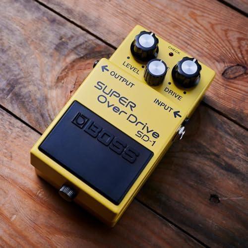 Boss SD-1 Legendary Super Overdrive Pedal Bundle w/2x Strukture S6P48 Woven Right Angle Patch Cables, 12x Guitar Picks and Liquid Audio Polishing Cloth - Image 3