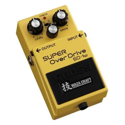 Boss SD-1W SUPER OverDrive Pedal Bundle w/ 2-Pack Strukture S6P48 Woven Right Angle Patch Cable, Pig Hog PCH10BK "Black Woven" Instrument Cable, 12-Pack Guitar Pick and Liquid Audio Polishing Cloth - Image 4