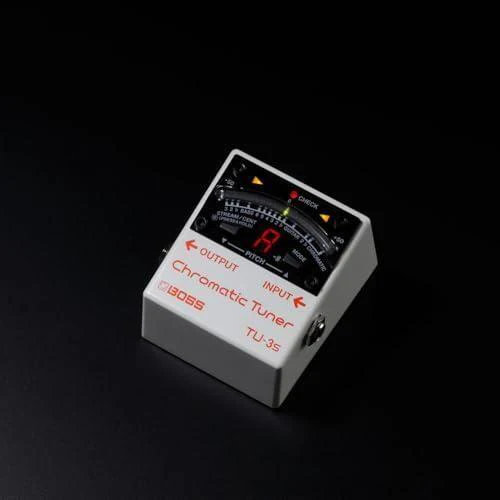 Boss TU-3S Chromatic Tuner Pedal Bundle w/2x Strukture S6P48 Woven Right Angle Patch Cables, 12x Guitar Picks and Liquid Audio Polishing Cloth - Image 4