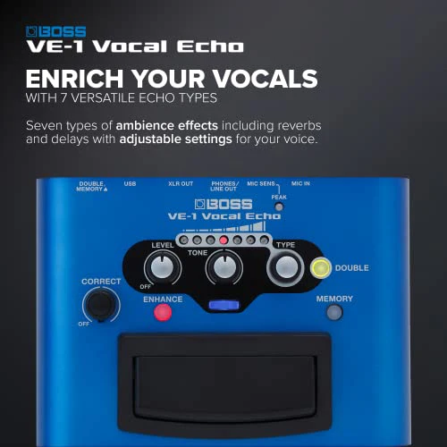 BOSS Vocal Echo Effects Processor Stompbox Guitar Pedal - Image 4