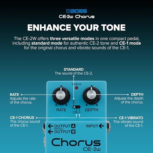 BOSS WAZA Craft Chorus Guitar Pedal (CE-2W) - Image 3