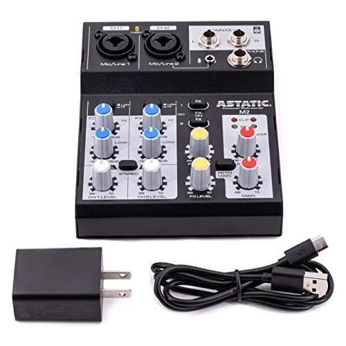 CAD Audio MXU4-FX 4 Channel Mixer with USB Interface and Digital Effects , Black - Image 2