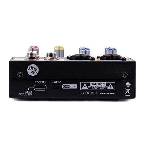 CAD Audio MXU4-FX 4 Channel Mixer with USB Interface and Digital Effects , Black - Image 5