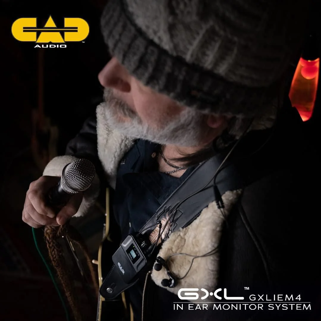 CAD Audio GXLIEM4 Frequency Agile Wireless In Ear Monitor System -Four discrete mixes - includes 4 MEB1 Earbuds, 4 Bodypack Receivers, Rack Mount Ears and Antenna Relocation Kit ,Black - Image 9