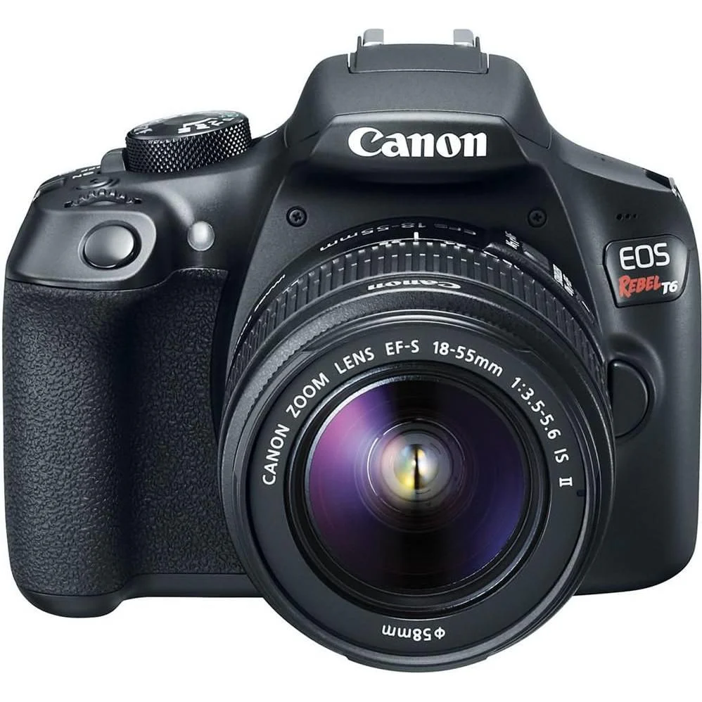 Canon EOS Rebel T6 Digital SLR Camera Kit with EF-S 18-55mm f/3.5-5.6 is II Lens, Built-in WiFi and NFC - Black - Image 3