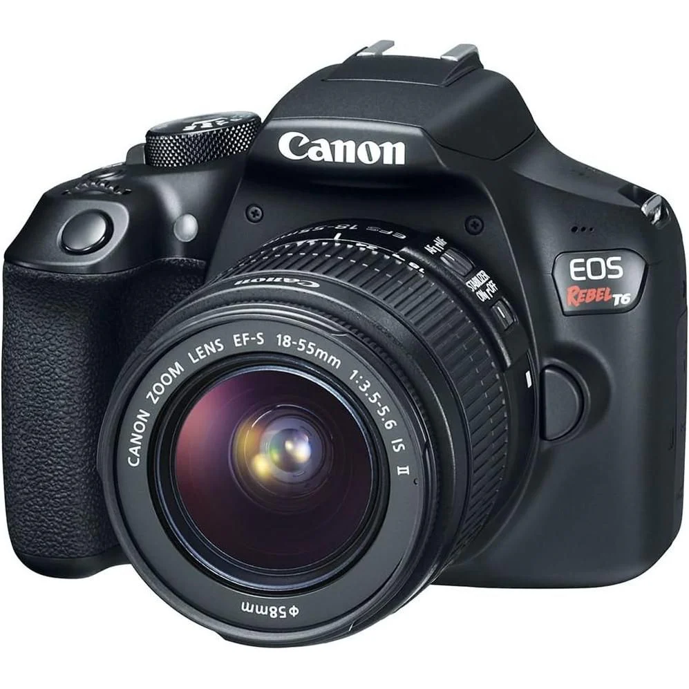 Canon EOS Rebel T6 Digital SLR Camera Kit with EF-S 18-55mm f/3.5-5.6 is II Lens, Built-in WiFi and NFC - Black - Image 6
