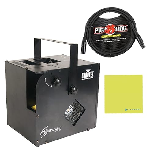 CHAUVET DJ Hurricane Haze 2 Bundle with 10ft Pig Hog DMX 3 Pin Lighting Cable and Instrument Polishing Cloth - Water Based Haze for Lighting Effects - Image 7