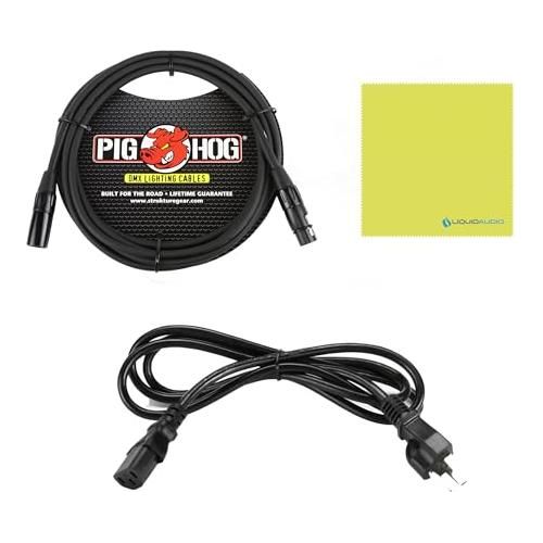 Chauvet SlimPAR T12BT Compact Wash Light Bundle w/Pig Hog PHDMX10 Lighting Cable and Liquid Audio Polishing Cloth - Image 2