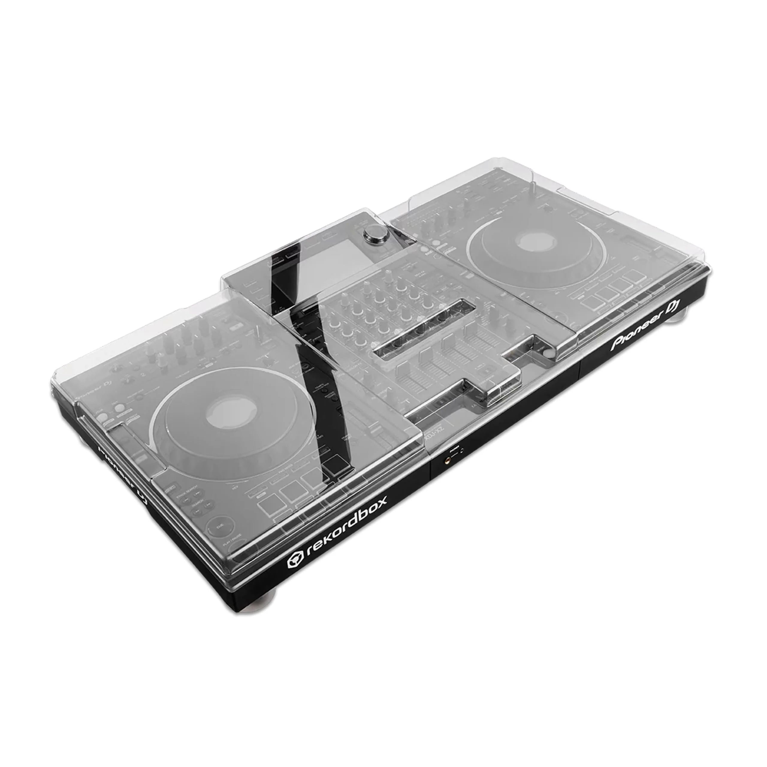 Decksaver DS-PC-XDJXZ Polycarbonate Cover for Pioneer XDJ-XZ DJ Controller Bundle with Polishing Cloth – Smoked/Clear Protection, Shields from Dust, Liquids & Impact, Fits Flight Cases - Image 2