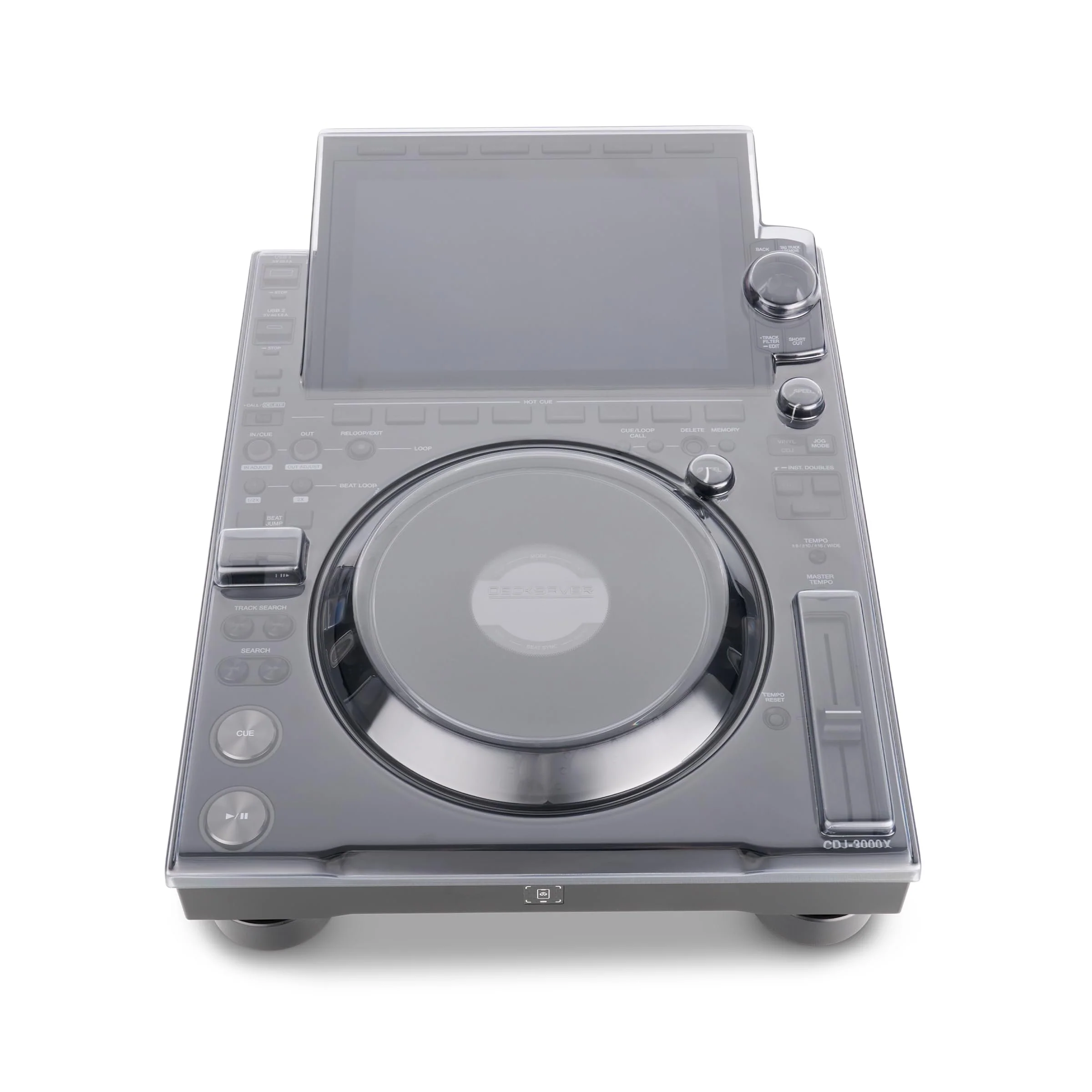 Decksaver Protective Cover Compatible with AlphaTheta CDJ-3000X - Super-Durable Polycarbonate Protective lid in Smoked Clear Colour - Image 2