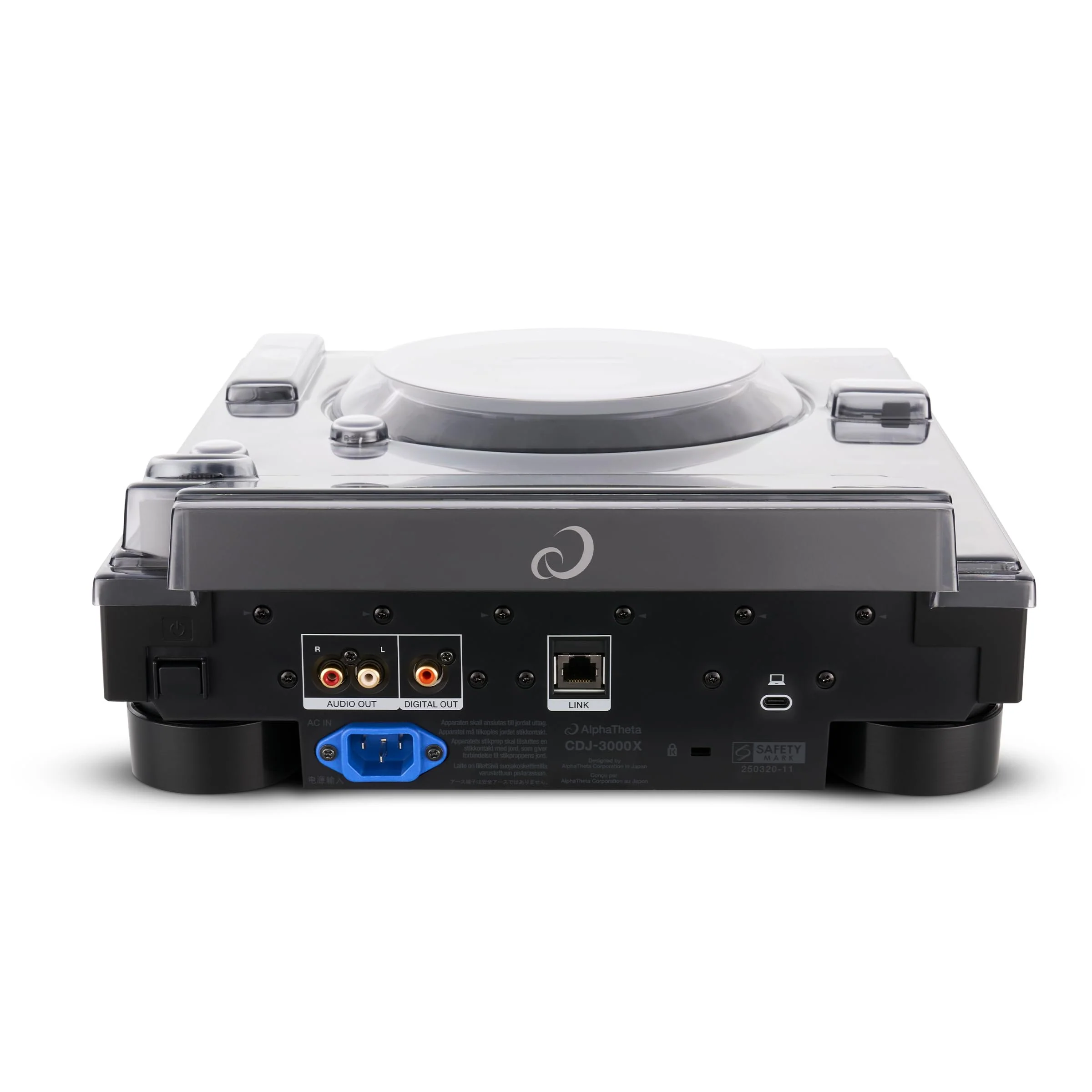 Decksaver Protective Cover Compatible with AlphaTheta CDJ-3000X - Super-Durable Polycarbonate Protective lid in Smoked Clear Colour - Image 5