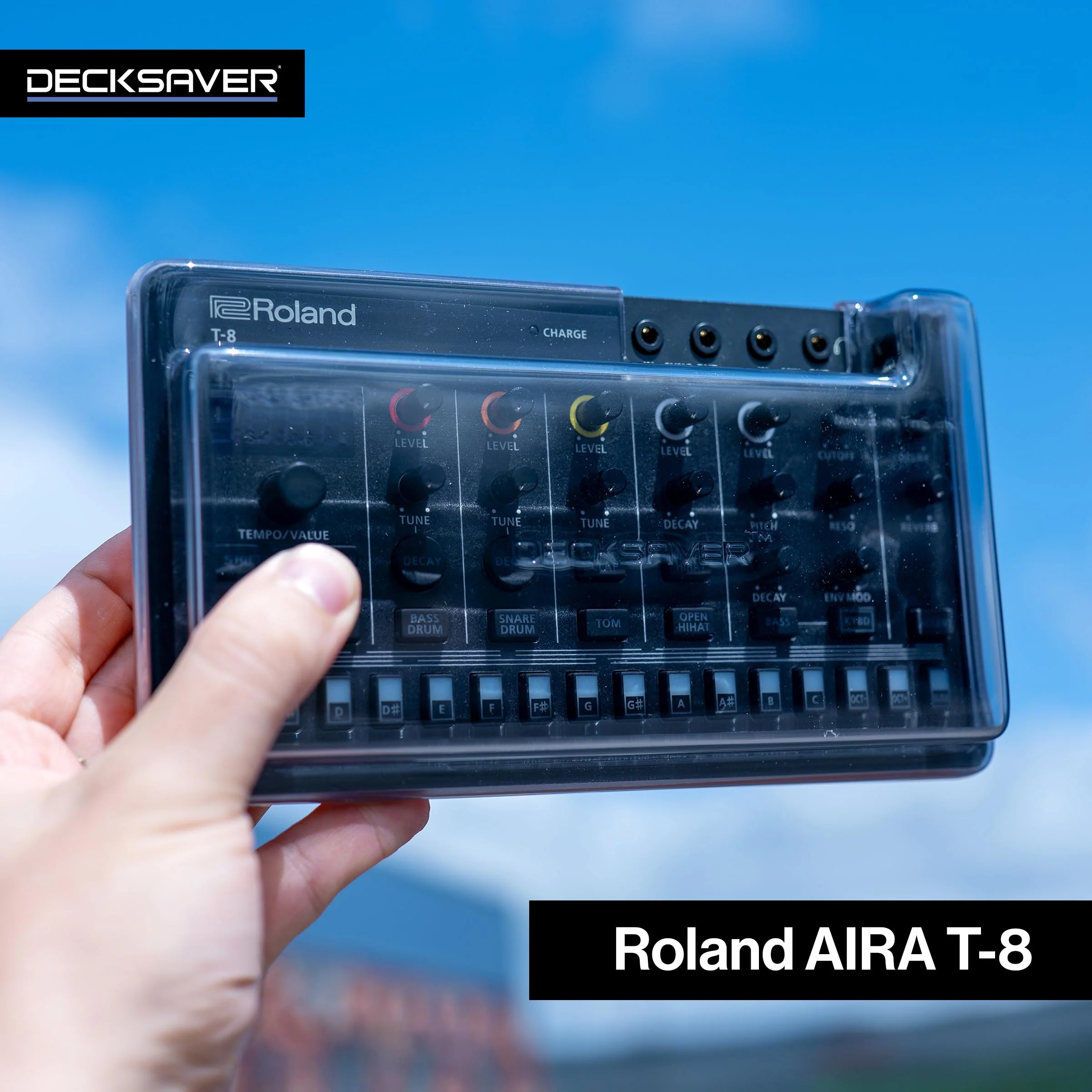 Decksaver Super Strong Polycarbonate Custom Fit Cover Compatible with Roland Aira Compact T-8, J-6 & S-1, Dust Cover for Travel and Everyday Protection - Image 2