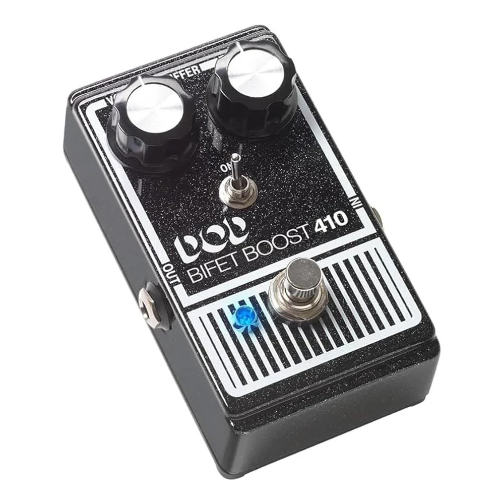 DigiTech Bifet Boost 410 Boost + Buffer Effect Pedal Bundle w/ 2-Pack Strukture Cable, 12-Pack Guitar Pick and Liquid Audio Polishing Cloth - Image 5