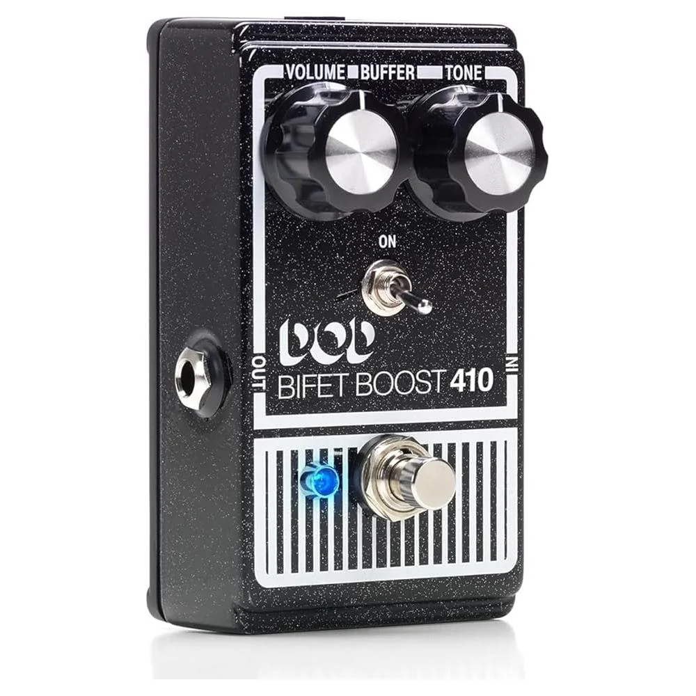 DigiTech Bifet Boost 410 Boost + Buffer Effect Pedal Bundle w/ 2-Pack Strukture Cable, 12-Pack Guitar Pick and Liquid Audio Polishing Cloth - Image 6