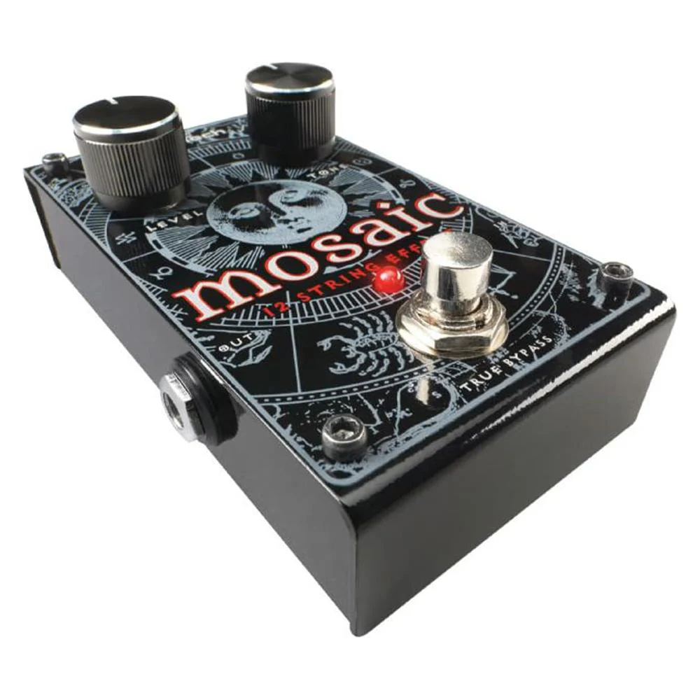 DigiTech Mosaic Polyphonic 12-string Effect Pedal Bundle w/ 2-Pack Strukture S6P48 Woven Right Angle Patch Cable, 12-Pack Guitar Pick and Liquid Audio Polishing Cloth - Image 5
