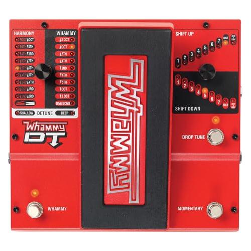 DigiTech Whammy DT Drop Tune Guitar Effects Pedal Bundle w/2x Strukture S6P48 Woven Right Angle Patch Cables, 12x Guitar Picks and Liquid Audio Polishing Cloth - Image 3