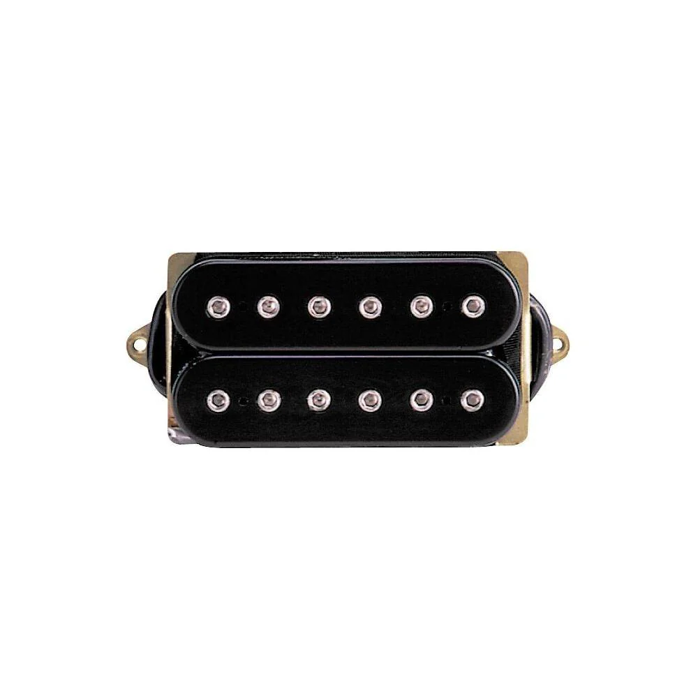 DiMarzio DP100 Super Distortion Bridge/Neck Humbucker Pickup - F-spaced - Black/White