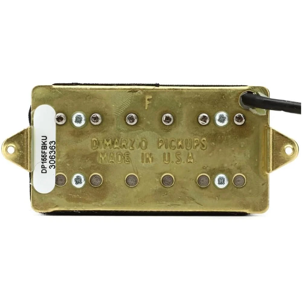 DiMarzio DP155FBK Black - The Tone Zone F-Spaced Humbucker Pickup Bundle w/ 12x Fender Guitar Picks and Liquid Audio Polishing Cloth - Image 4