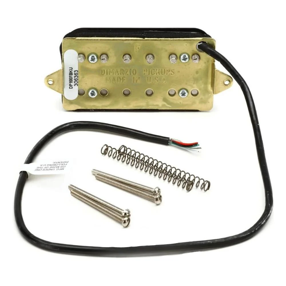 DiMarzio DP155FBK Black - The Tone Zone F-Spaced Humbucker Pickup Bundle w/ 12x Fender Guitar Picks and Liquid Audio Polishing Cloth - Image 5