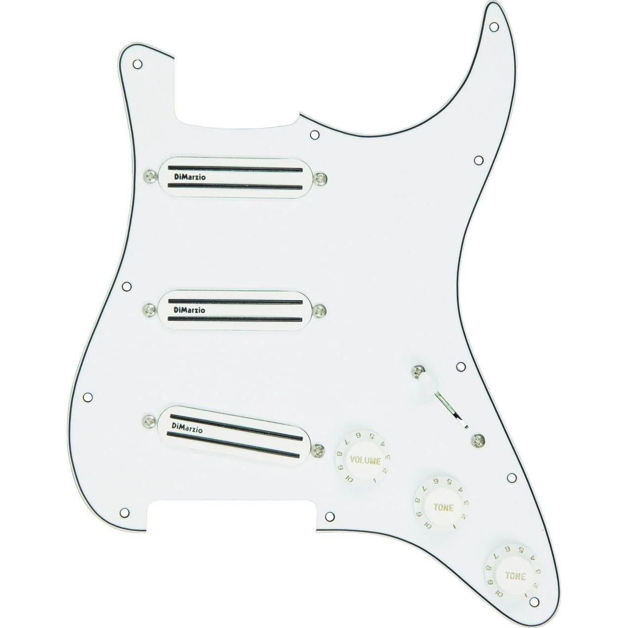 DiMarzio FG2108 Fast Track Prewired Pickguard White