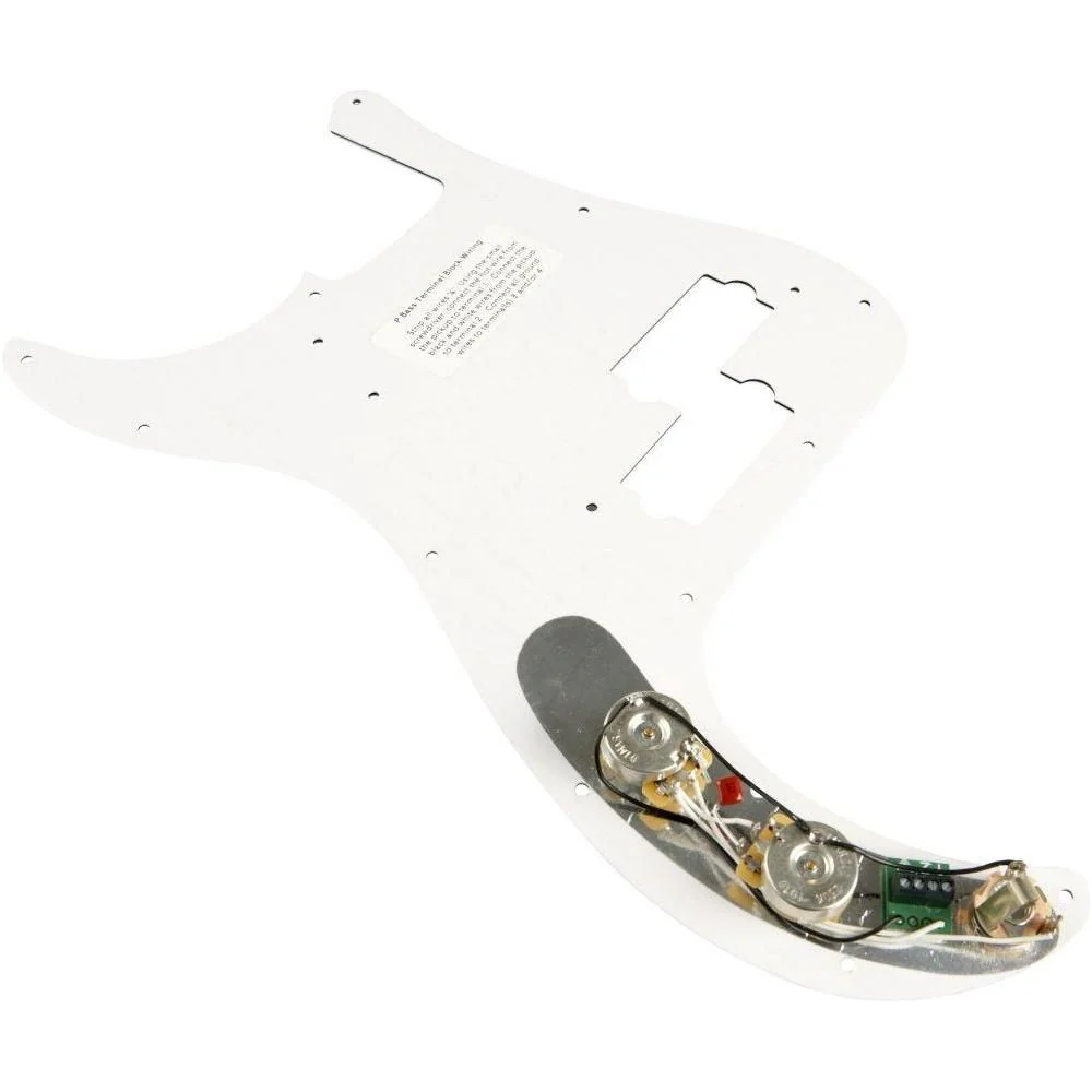 DiMarzio Model P Bass Pre-Wired Pickguard White - Image 3