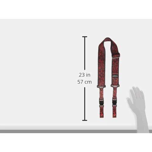 DiMarzio Steve Vai ClipLock Strap Black Art 2 in. - Image 3