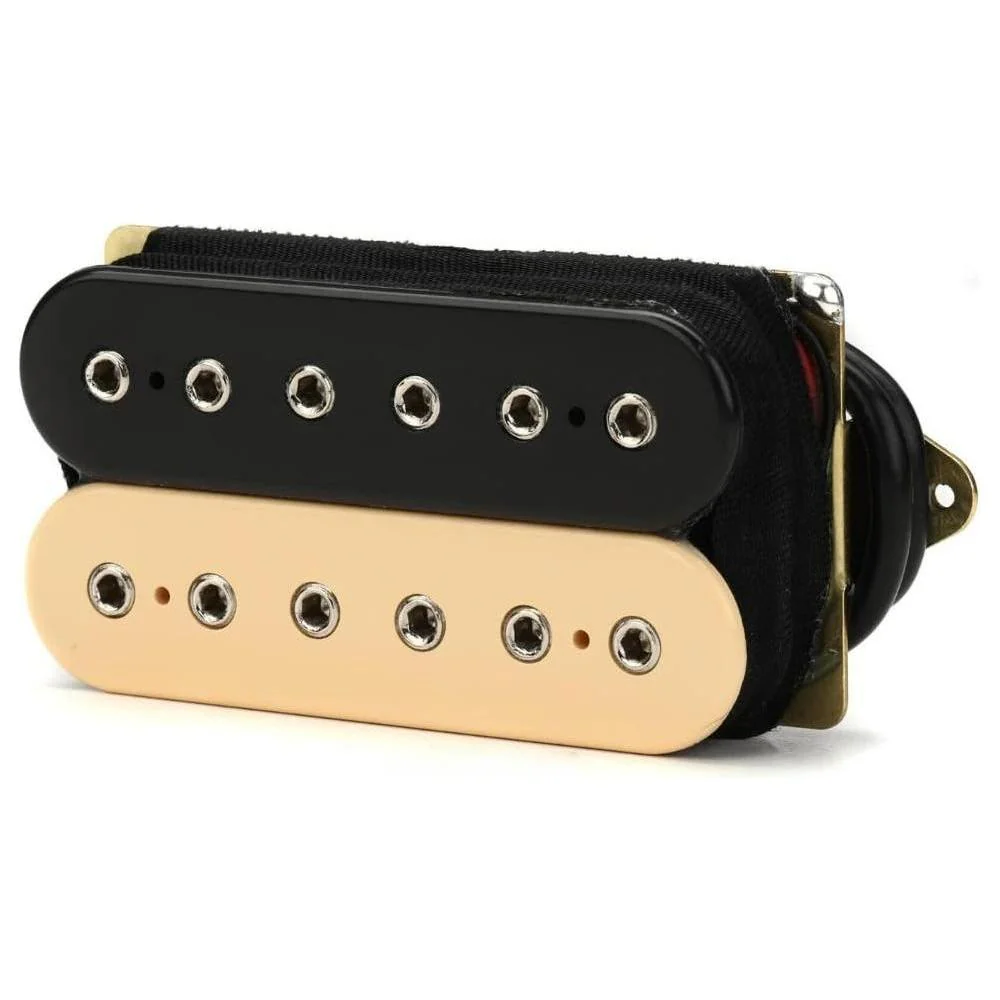 DiMarzio DP100BC Super Distortion Humbucker Pickup, Black/Cream with 12x Guitar Picks and Liquid Audio Polishing Cloth - Image 2