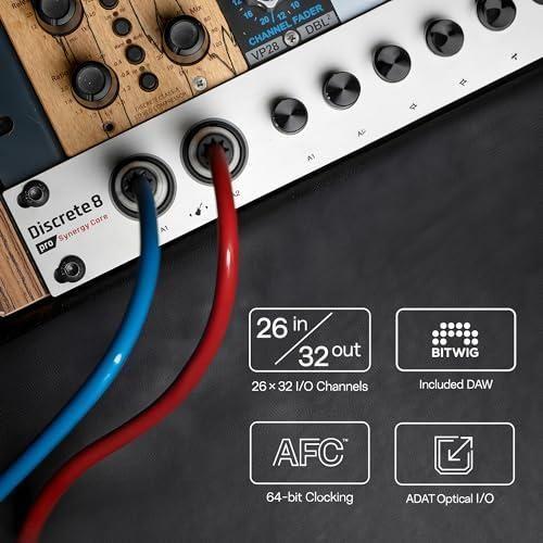 Discrete 8 Pro Synergy Core 26x32 Thunderbolt 3 Interface and USB 2.0 Audio Interface with Onboard Real-time Effects - Antelope Audio - Image 6