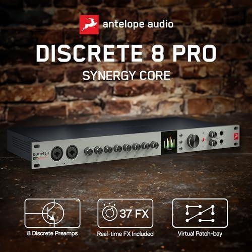 Discrete 8 Pro Synergy Core 26x32 Thunderbolt 3 Interface and USB 2.0 Audio Interface with Onboard Real-time Effects - Antelope Audio - Image 7