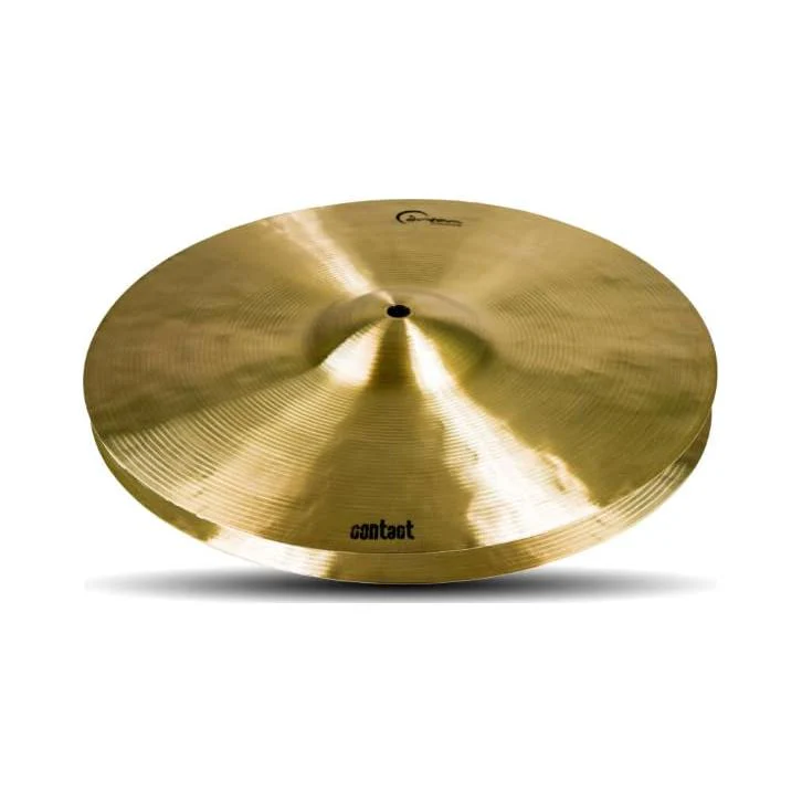 Dream Cymbals and Gongs 14 Inch Hi Hat Cymbals (C-HH14) Bundle with Liquid Audio Instrument Polishing Cloth - Dream Contact Series - Image 2