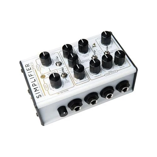 DSM & Humboldt - Simplifier MK-2 II DLX Zero Watt Dual Channel & Reverb Stereo Amplifier, Micro Amp, Mini Amp, Easy-to-Use Analog AMP Simulation with Headphone Output & AUX Slots - 200mA & 9 to 12 V - Image 2