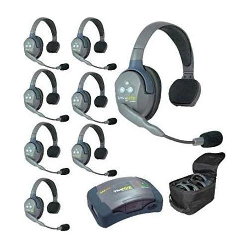 Eartec EARTEC HUB8S HUB w/UltraLITE - Full Duplex wireless headset intercom system for larger crews - 1 HUB, 8 UltraLITE Single