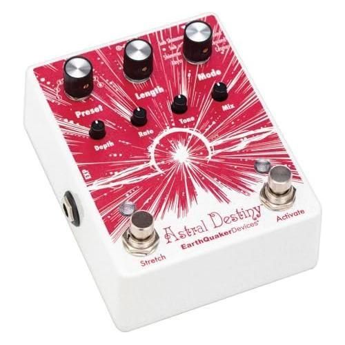 EarthQuaker Devices Astral Destiny An Octal Octave Reverberation Odyssey Bundle w/2x Strukture S6P48 Woven Right Angle Patch Cables, 12x Guitar Picks and Liquid Audio Polishing Cloth - Image 4