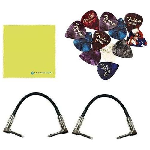 EarthQuaker Devices Astral Destiny An Octal Octave Reverberation Odyssey Bundle w/2x Strukture S6P48 Woven Right Angle Patch Cables, 12x Guitar Picks and Liquid Audio Polishing Cloth - Image 6