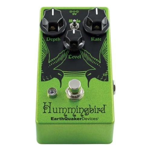 EarthQuaker Devices Hummingbird V4 Repeat Percussions Tremolo Pedal Bundle w/2x Strukture S6P48 Woven Right Angle Patch Cables, 12x Guitar Picks and Liquid Audio Polishing Cloth - Image 5