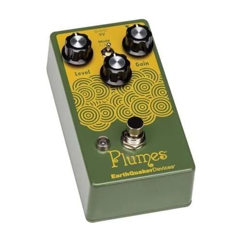 EarthQuaker Devices Plumes® Small Signal Shredder Overdrive Pedal Bundle w/2x Strukture S6P48 Woven Right Angle Patch Cables, 12x Guitar Picks and Liquid Audio Polishing Cloth - Image 3