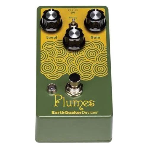 EarthQuaker Devices Plumes® Small Signal Shredder Overdrive Pedal Bundle w/2x Strukture S6P48 Woven Right Angle Patch Cables, 12x Guitar Picks and Liquid Audio Polishing Cloth - Image 4