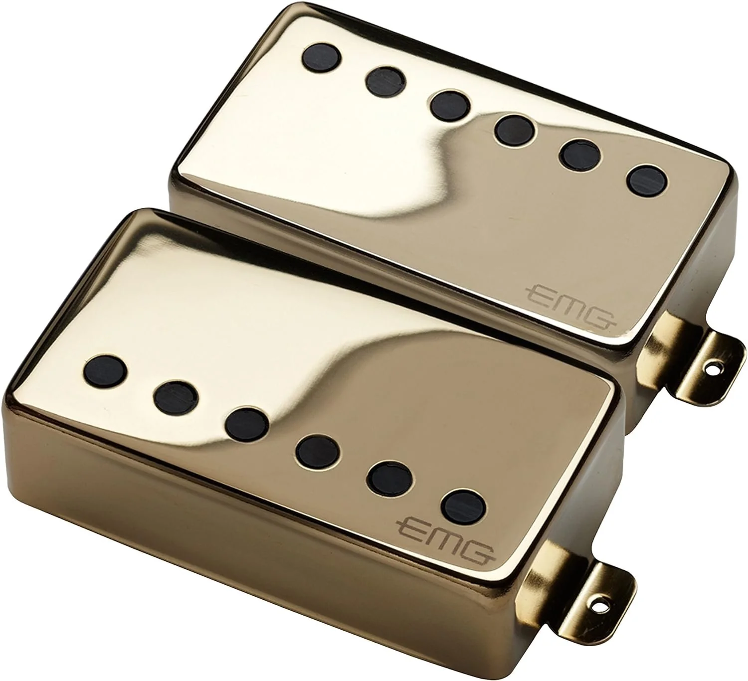 EMG 57/66 Bridge and Neck Humbucker Guitar Pickups Set, Gold - Image 2