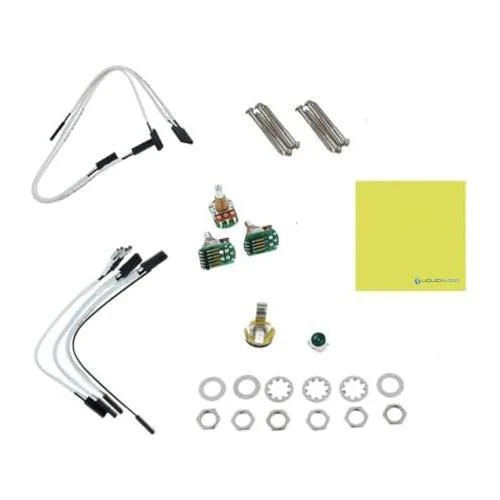 EMG GZR-PJHZ (Geezer Butler) Black Signature PJ Bass Guitar Pickup Set Bundle w/ 12x Fender Guitar Picks, and Liquid Audio Polishing Cloth - Image 5
