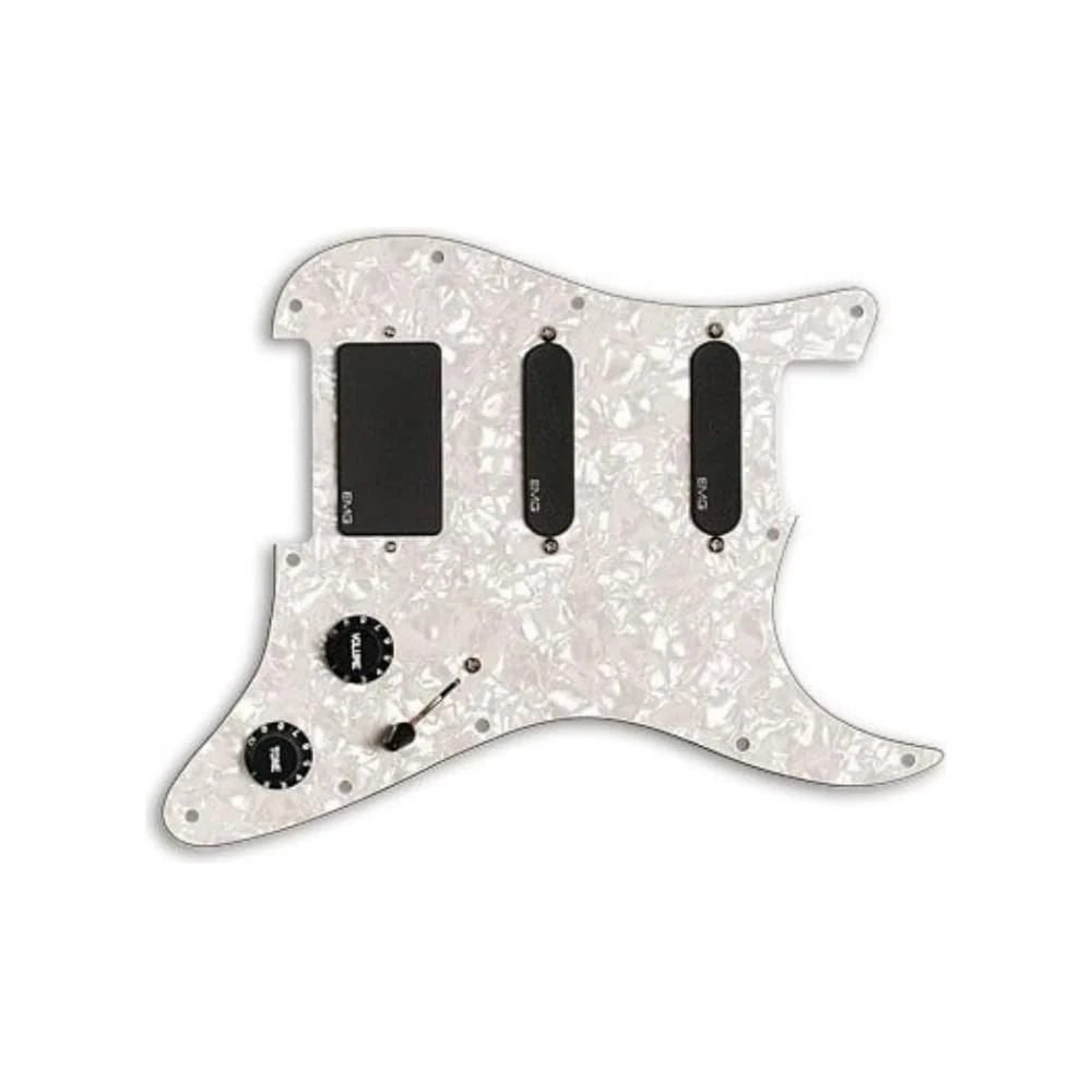 EMG KH20 Pro Series Kirk Hammett Active Pickup Prewired Guitar Pickguard Set Bundle w/ 12x Guitar Picks and Liquid Audio Polishing Cloth - Image 5