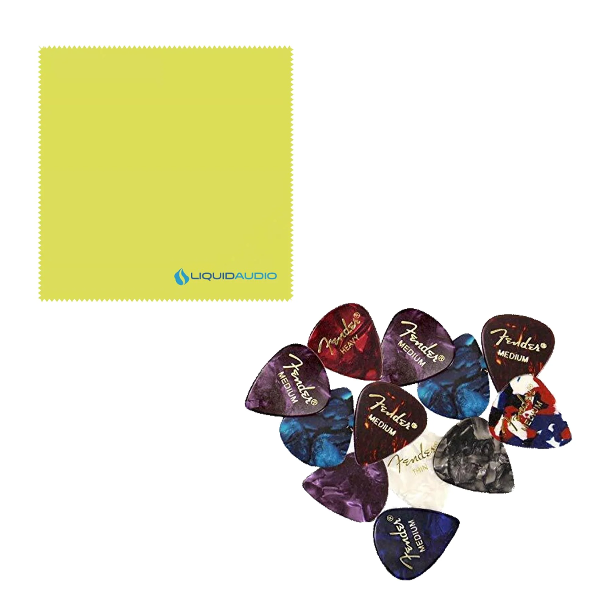 EMG SL20 Steve Lukather Signature Pre-wired Pickguard, Black Bundle w/ 12-Pack Guitar Pick and Liquid Audio Polishing Cloth - Image 2