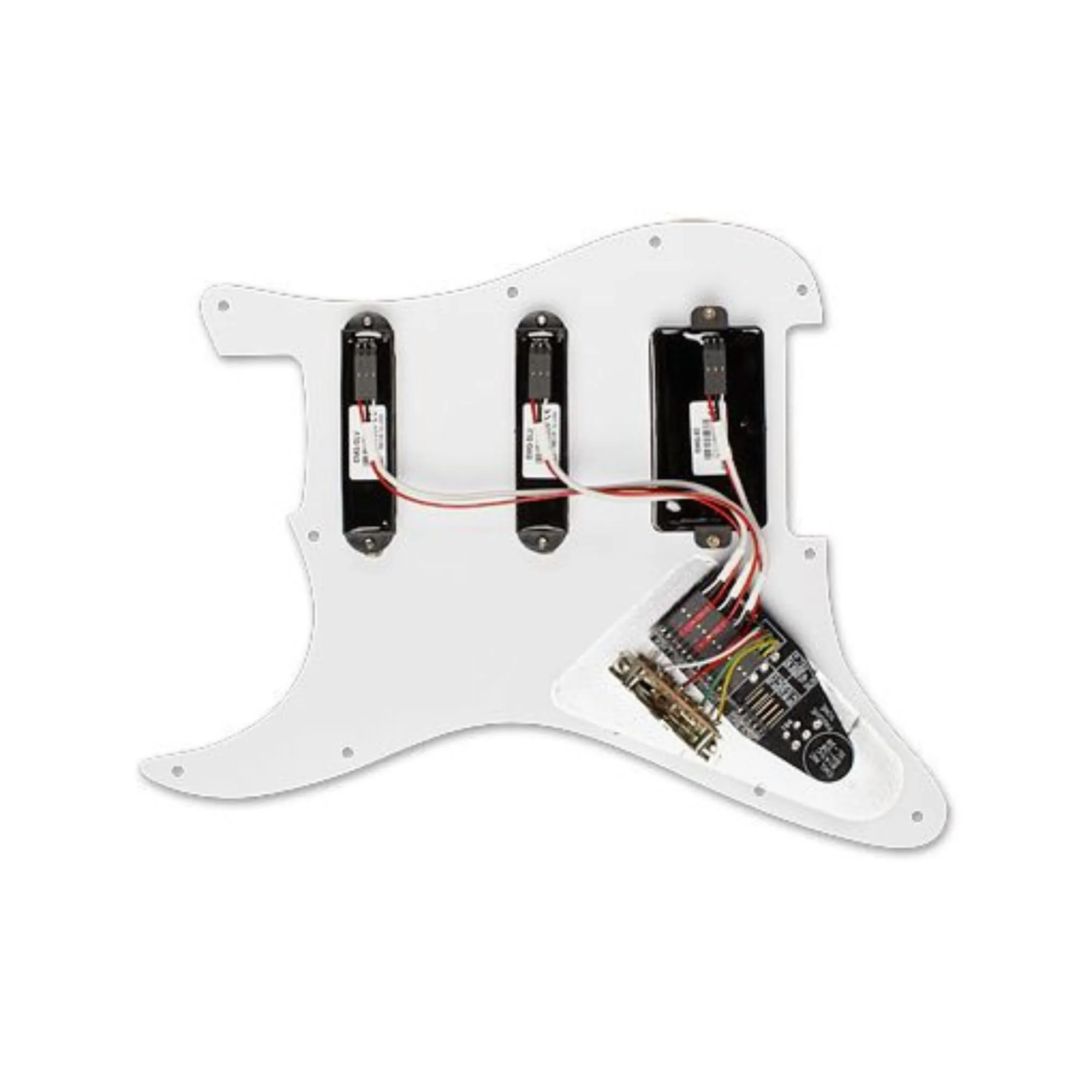 EMG SL20 Steve Lukather Signature Pre-wired Pickguard, Black Bundle w/ 12-Pack Guitar Pick and Liquid Audio Polishing Cloth - Image 4
