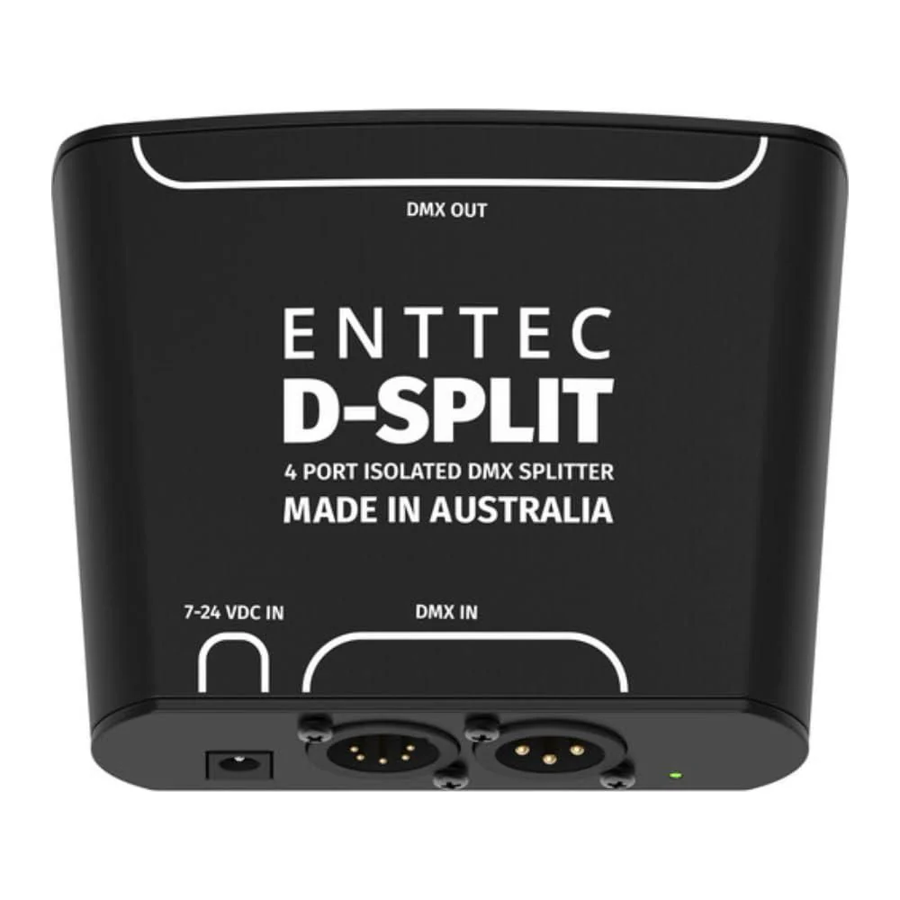 Enttec 70578 D-Split DMX 4 Port Isolated Splitter/Isolator (3/5-Pin) Bundle w/DMX Adapter 5 Pin(M) to 3 Pin(F) XLR and Liquid Audio Polishing Cloth - Image 7