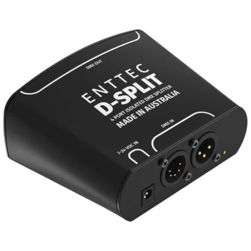 Enttec D-Split 70579 DMX 4 Port Isolated Splitter/Isolator (5-Pin) Bundle w/3-Pin DMX Lighting Cable and Liquid Audio Polishing Cloth - Image 9