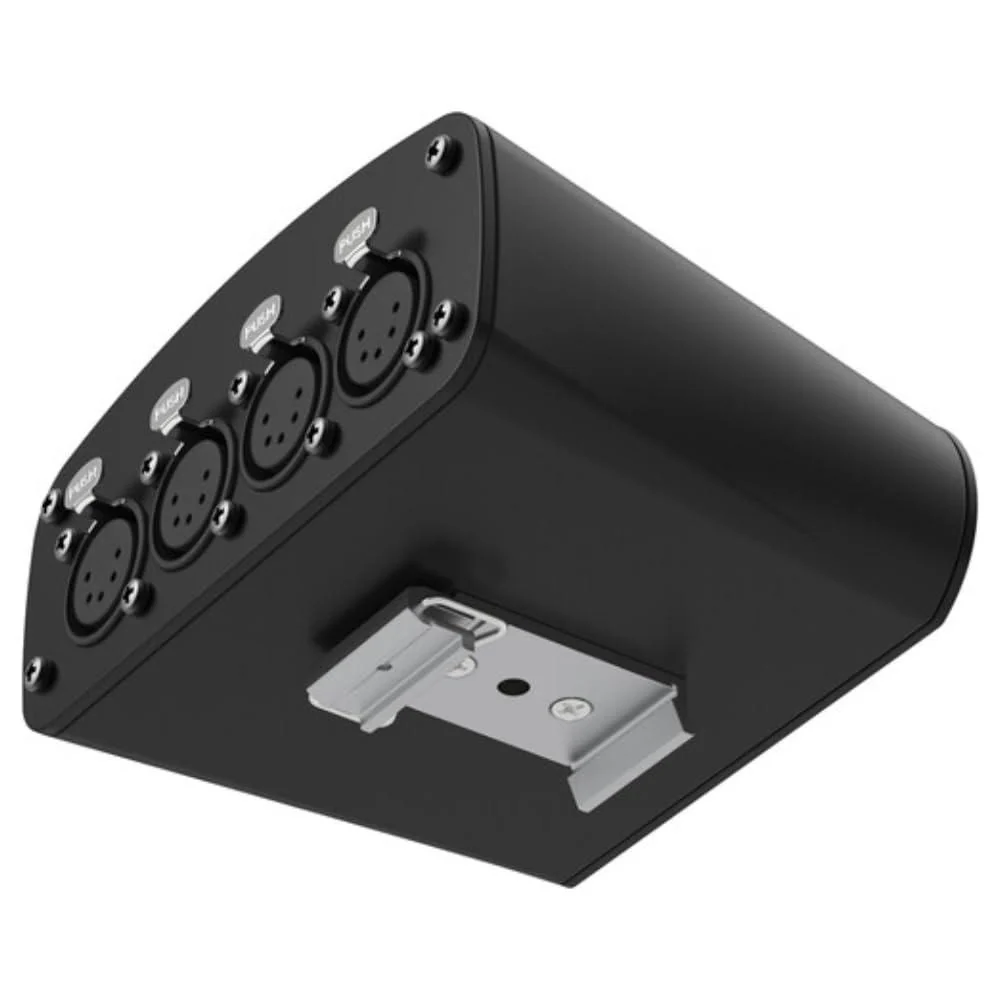 Enttec D-Split 70579 DMX 4 Port Isolated Splitter/Isolator (5-Pin) Bundle w/DMX Adapter 5 Pin(M) to 3 Pin(F) XLR and Liquid Audio Polishing Cloth - Image 4