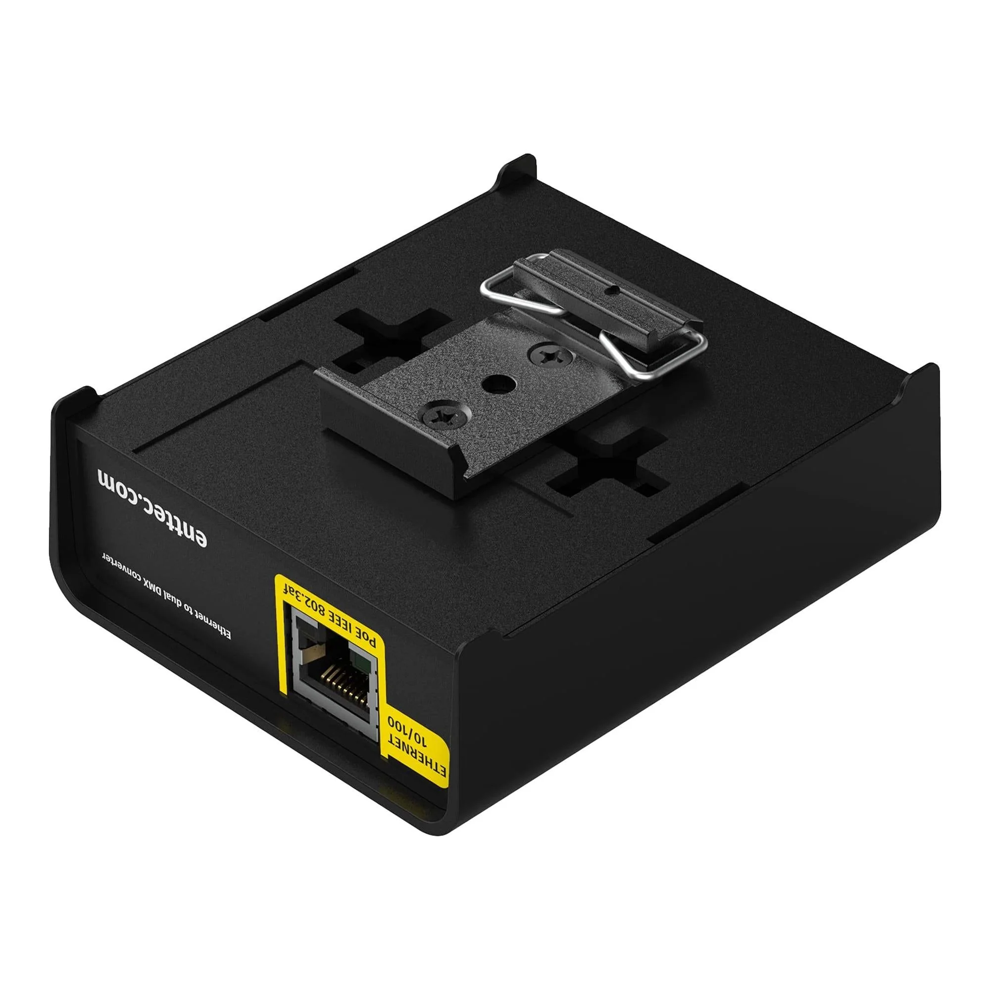 ENTTEC DIN Ethergate POE 71030 2 Universe Ethernet to Dual DMX RDM Converter, Black - Image 3