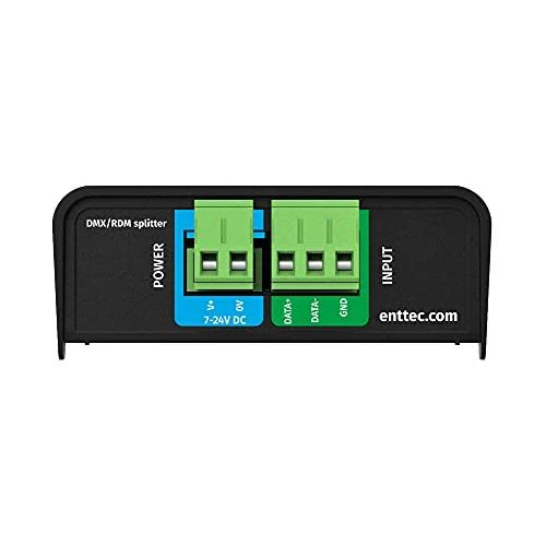 Enttec DIN RDS4 mk2 72004 4 Port DMX / RDM DIN Rail Isolated Splitter Black - Image 4