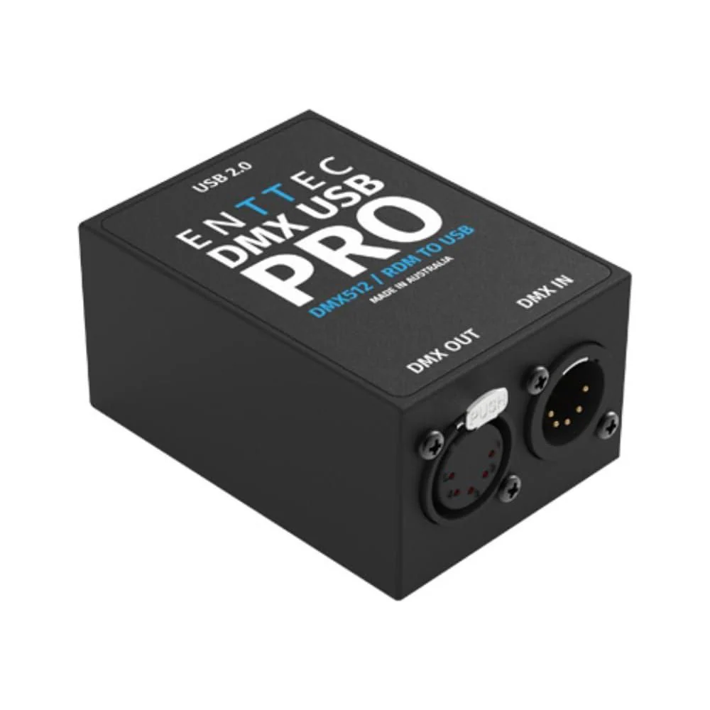 Enttec DMX USB PRO 70304 RDM Lighting Controller Interface Bundle w/DMX 3-Pin Lighting Cable and Liquid Audio Polishing Cloth - Image 3
