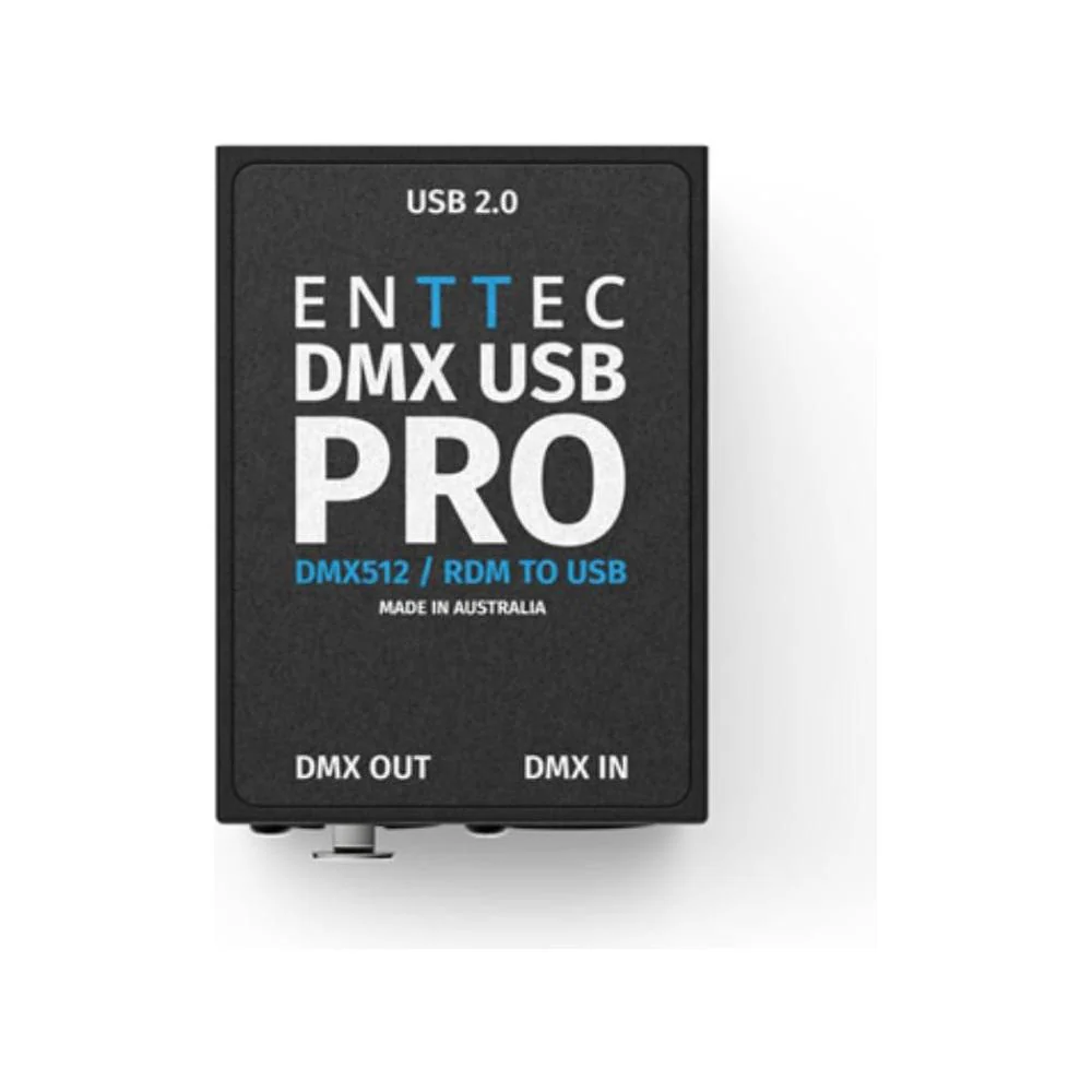 Enttec DMX USB PRO 70304 RDM Lighting Controller Interface Bundle w/DMX 3-Pin Lighting Cable and Liquid Audio Polishing Cloth - Image 4